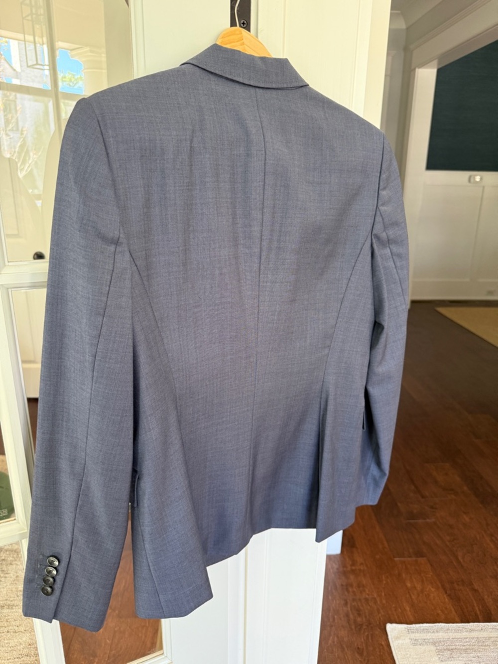Hugo Boss Women’s Navy Suit Set (Blazer + Pants) – Tailored Fit - Size US 4 - Picture 4 of 12